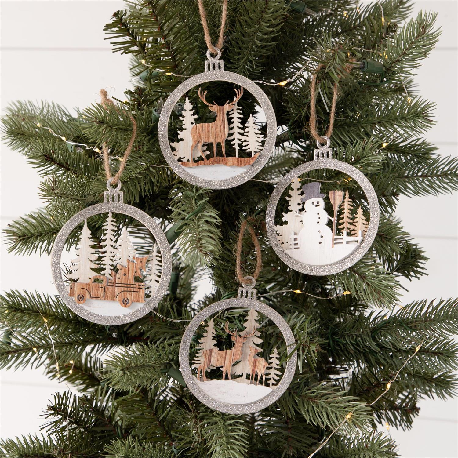 Ornaments - 3D Snowman, Truck, and Deer
