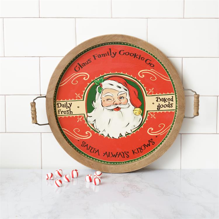 Santa Claus Cookie Co. Tray