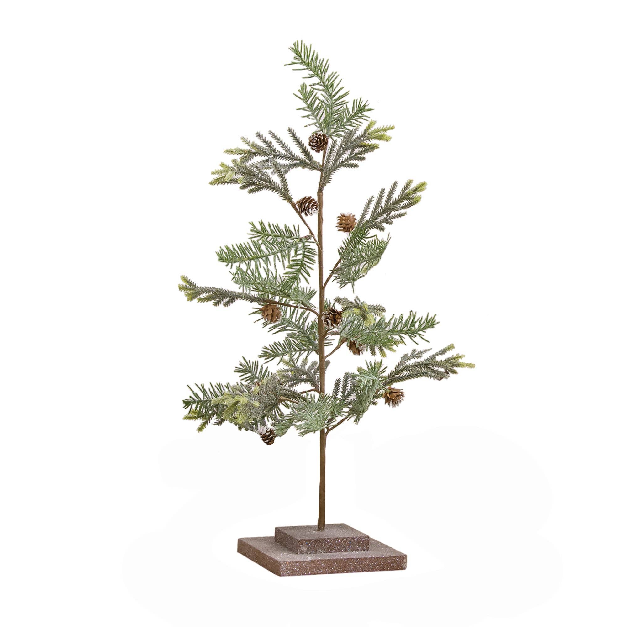 25" Glittered Tree w/ Base