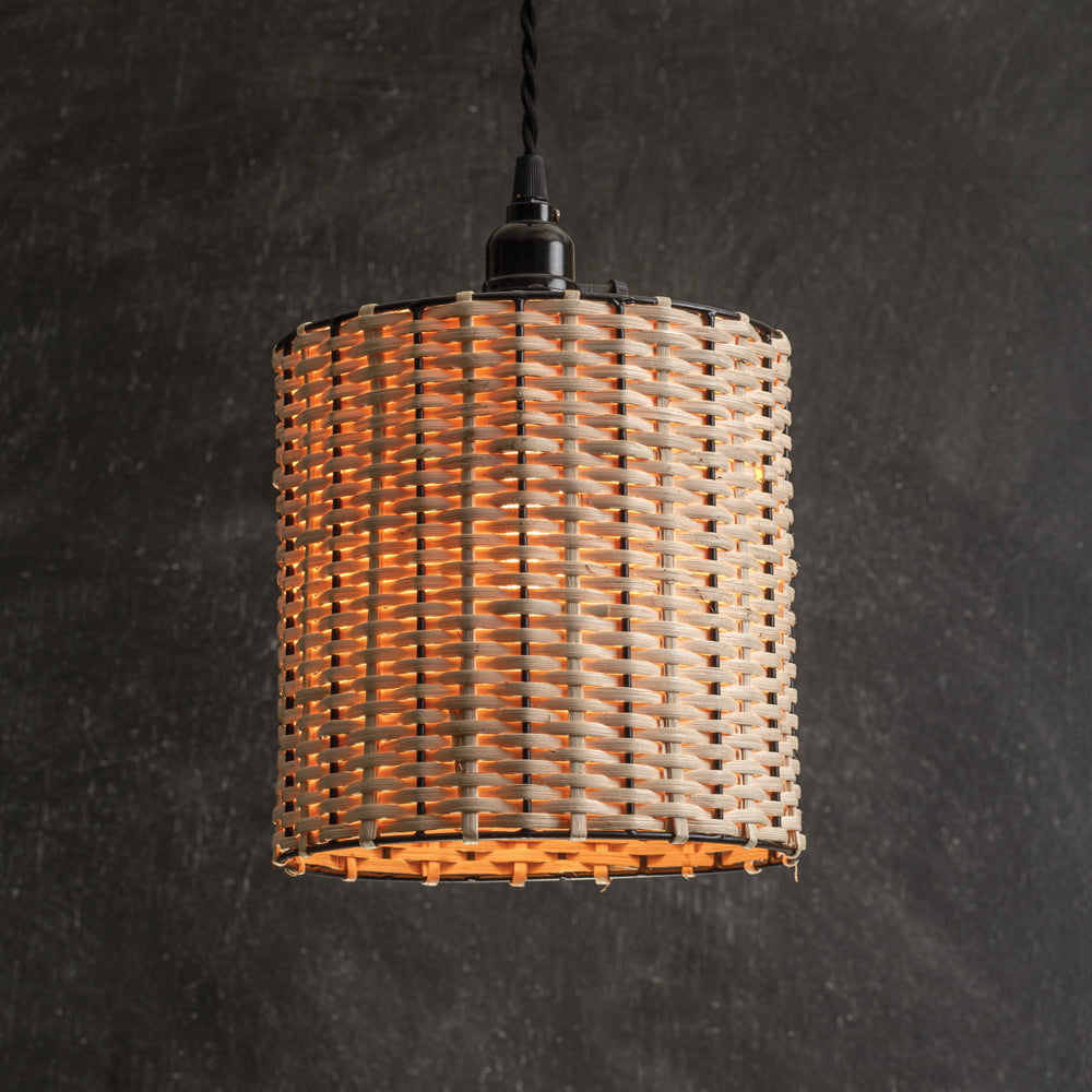 Rattan Drum Pendant Lamp