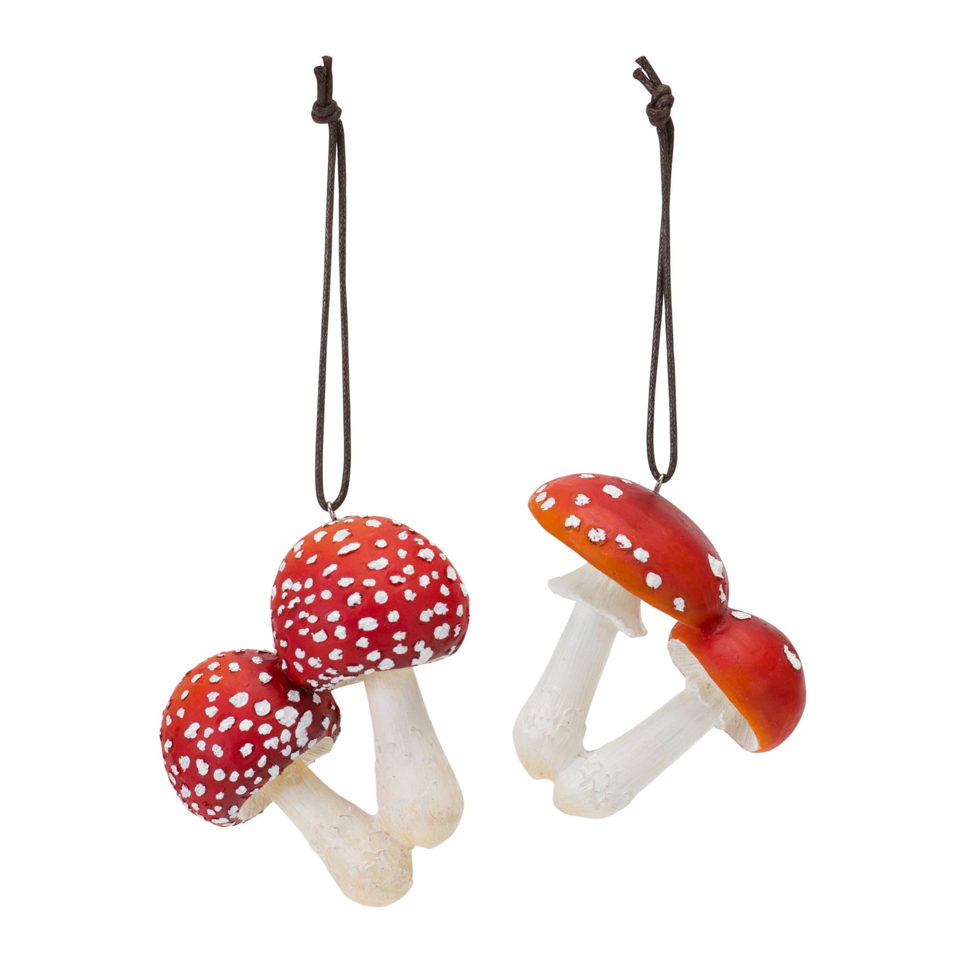 Traditional Mushrooms Ornaments (S/2)
