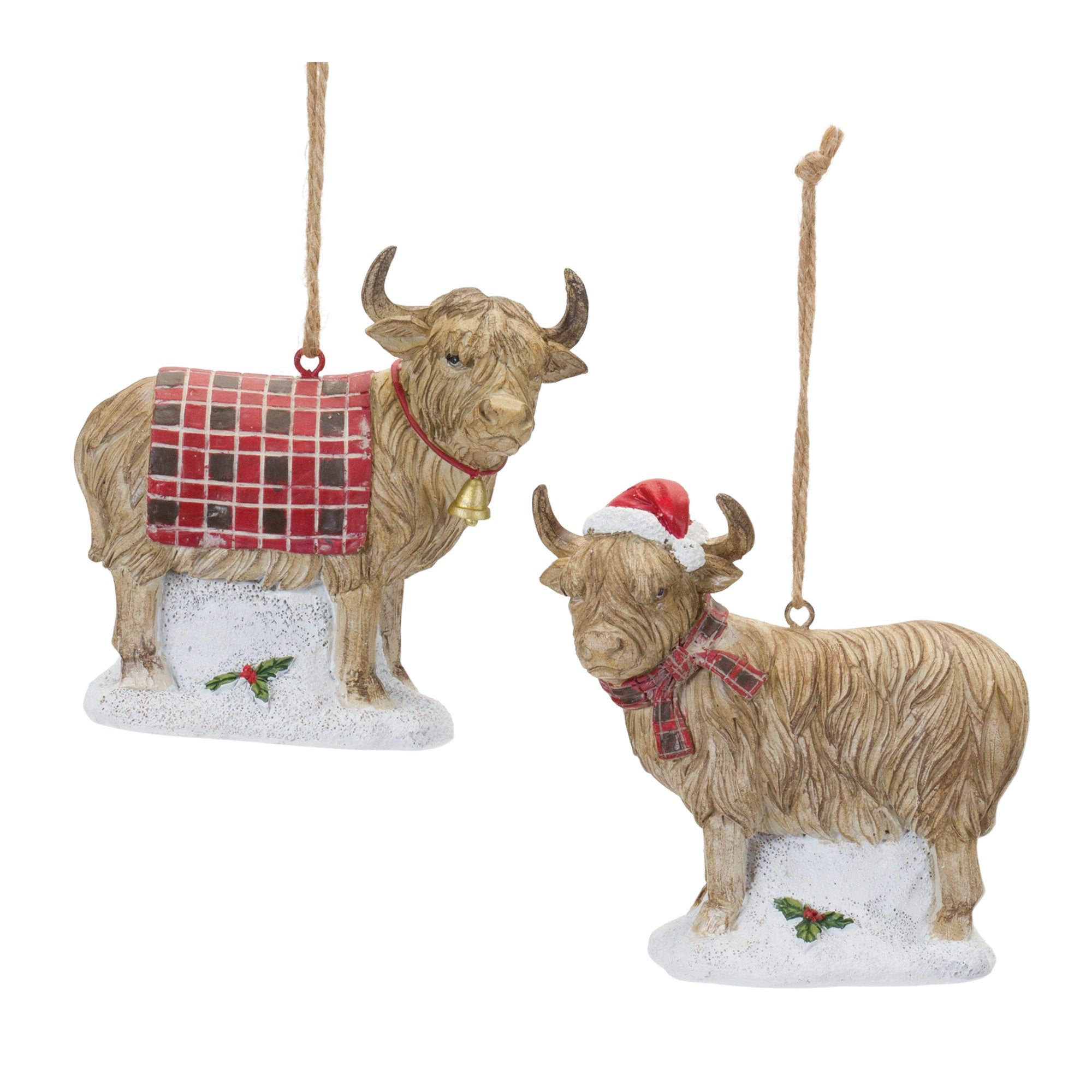Highland Cow Ornaments