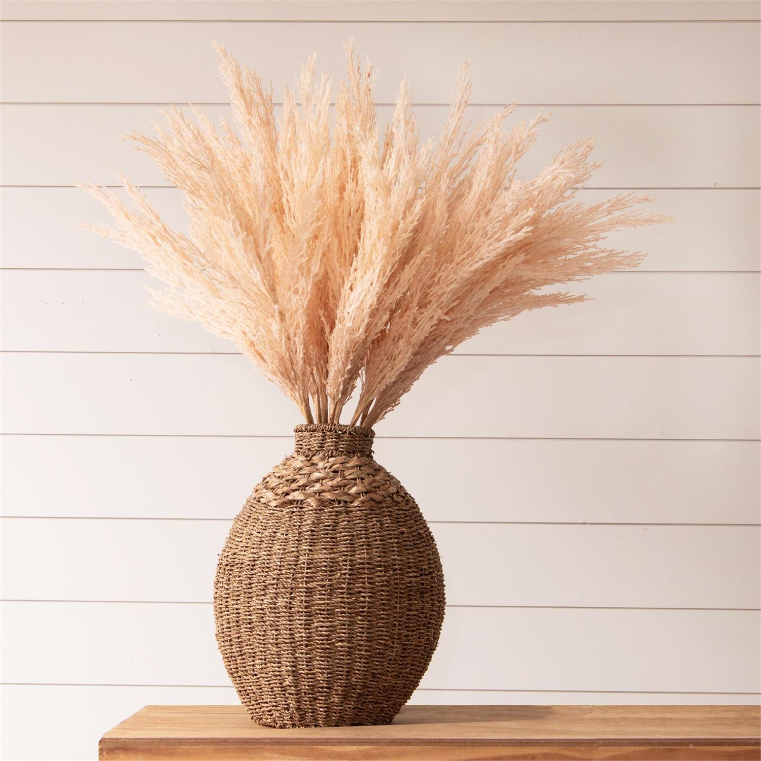 Large Woven Seagrass Vase
