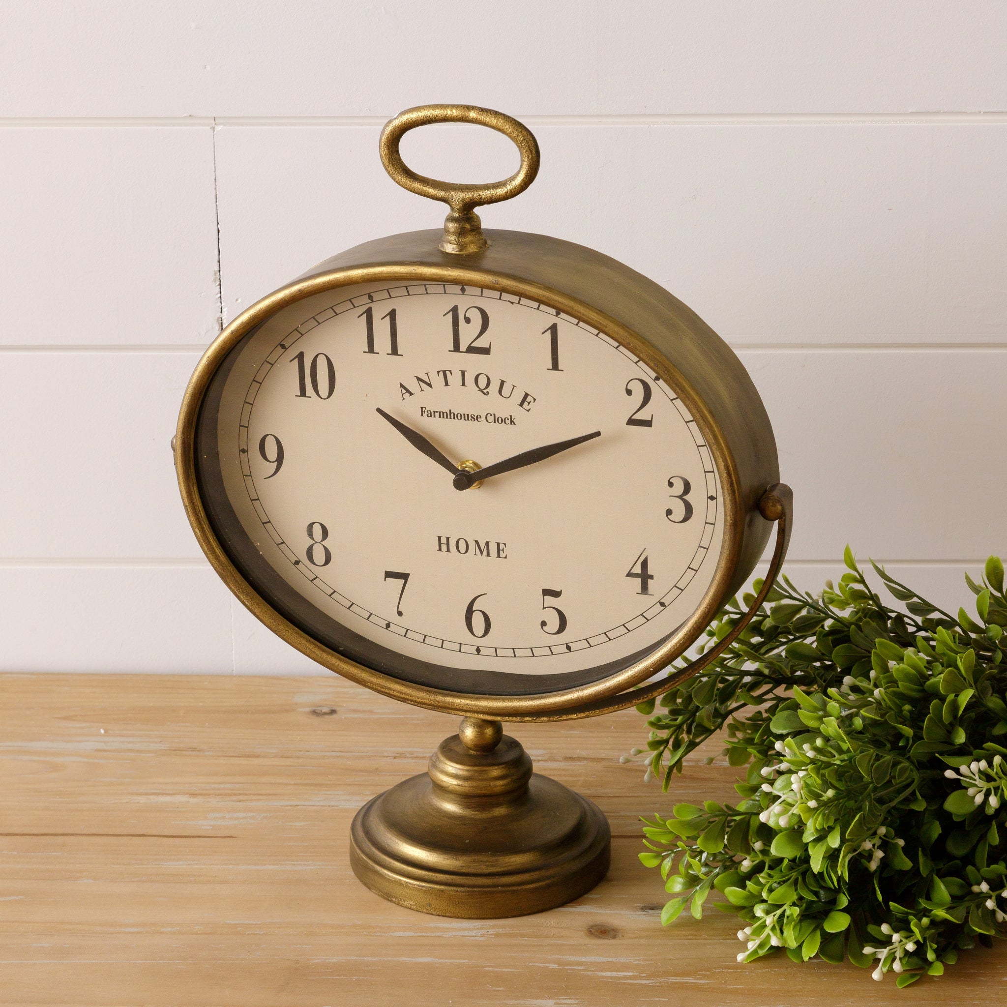 Heirloom Oval Iron Clock