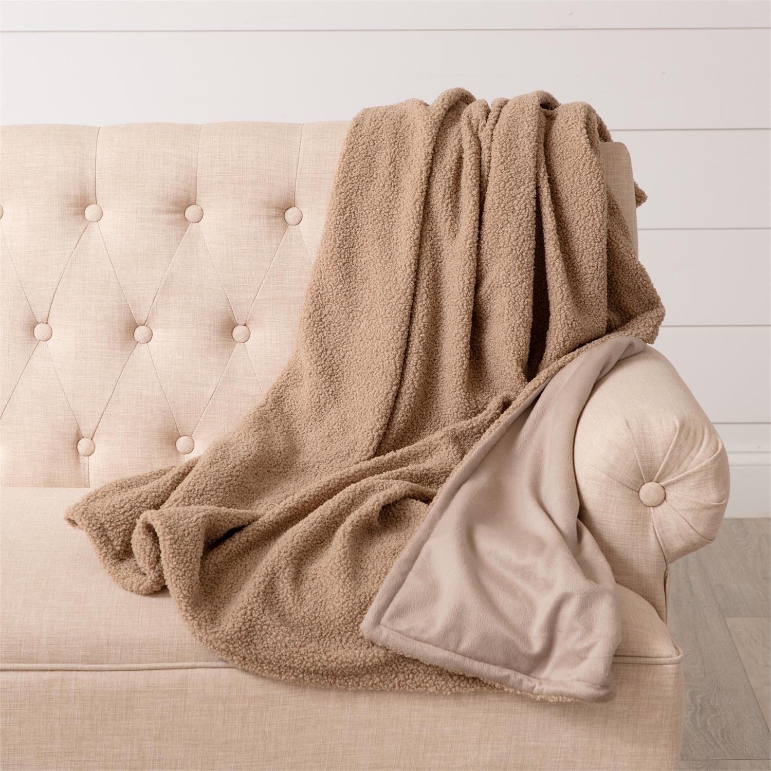 Throw - Cozy Teddy, Caramel