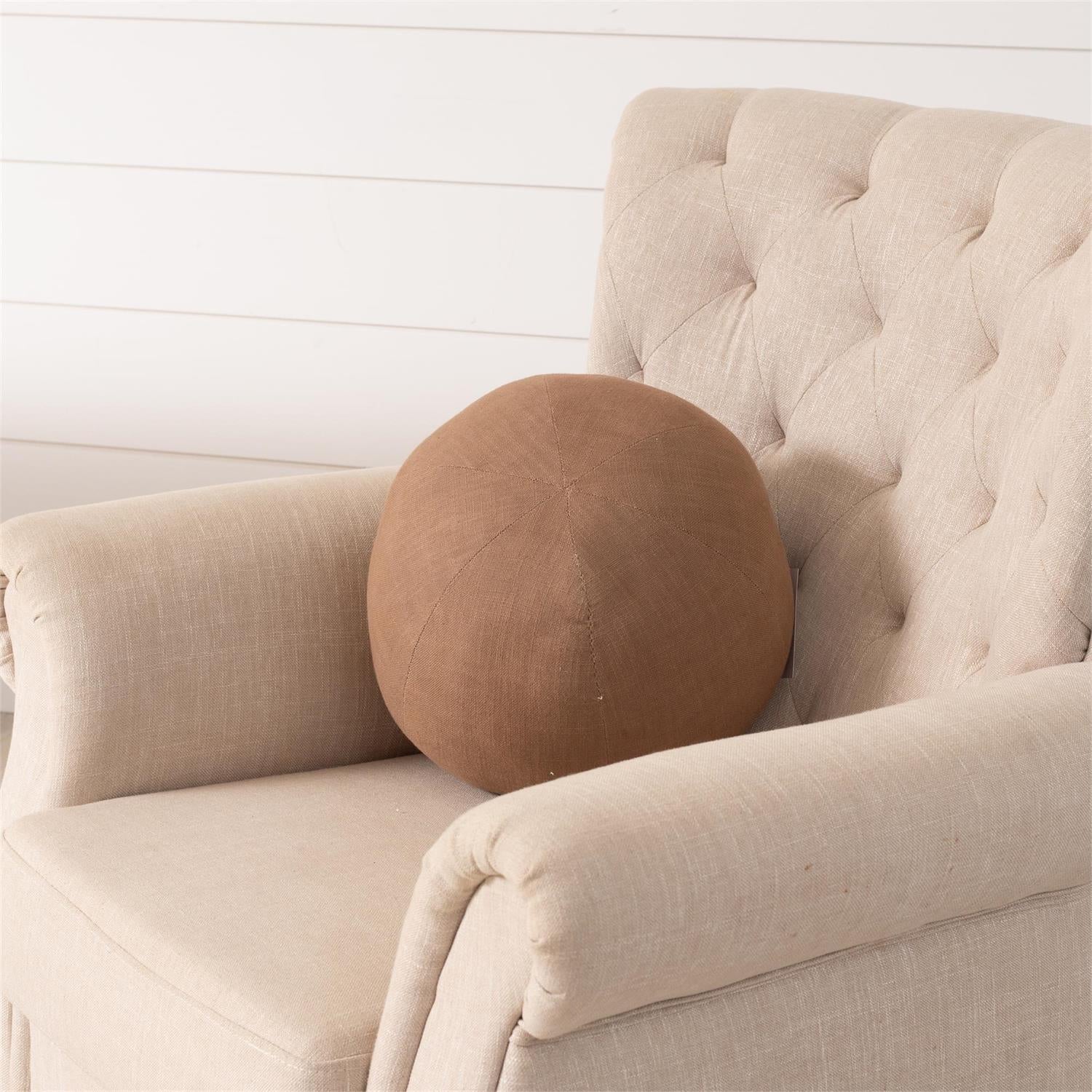 Sphere Pillow- Light Brown