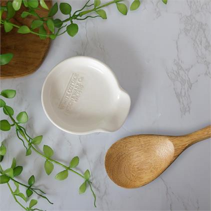 White Cottage Spoon Rest