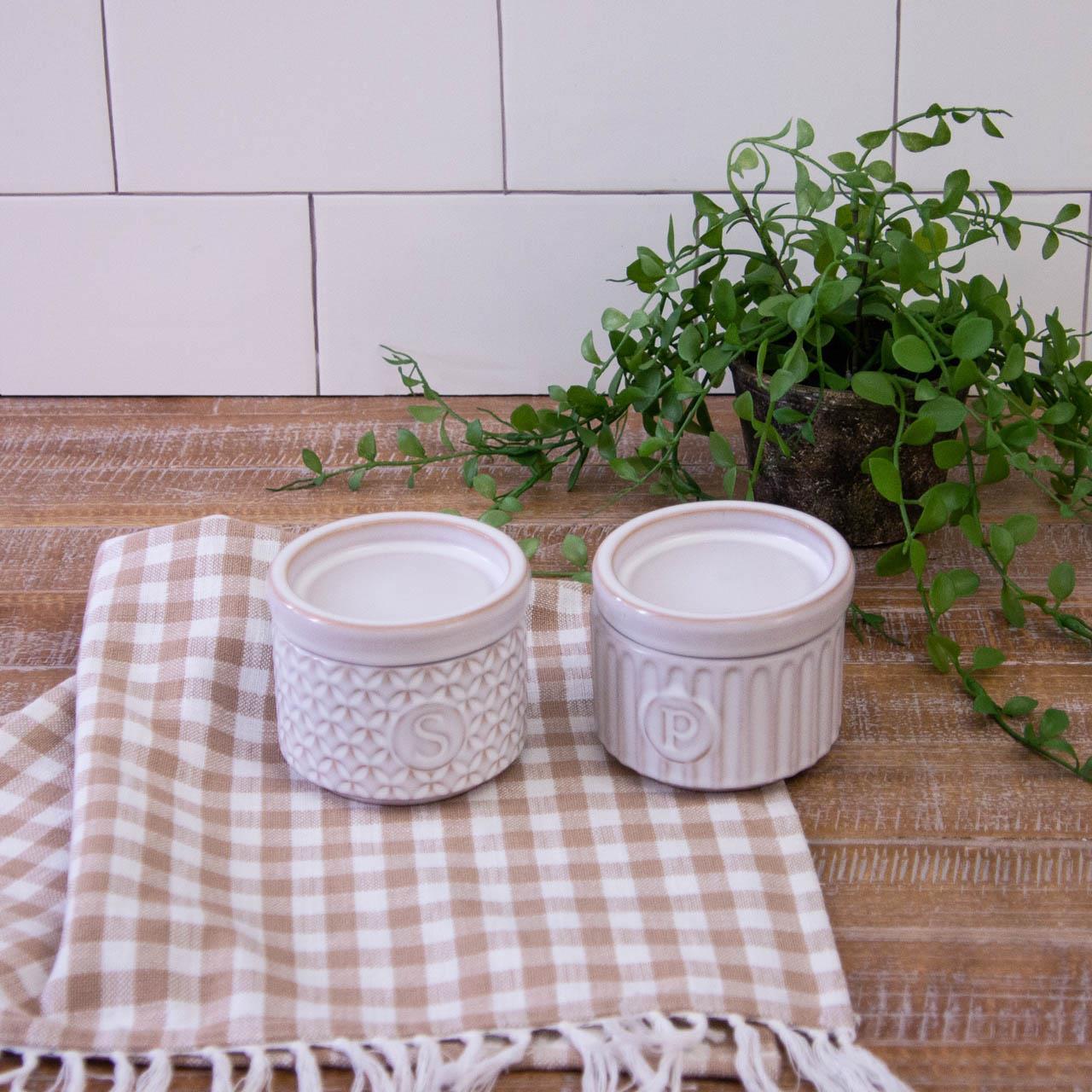 Reactive Glaze Stoneware Salt and Pepper