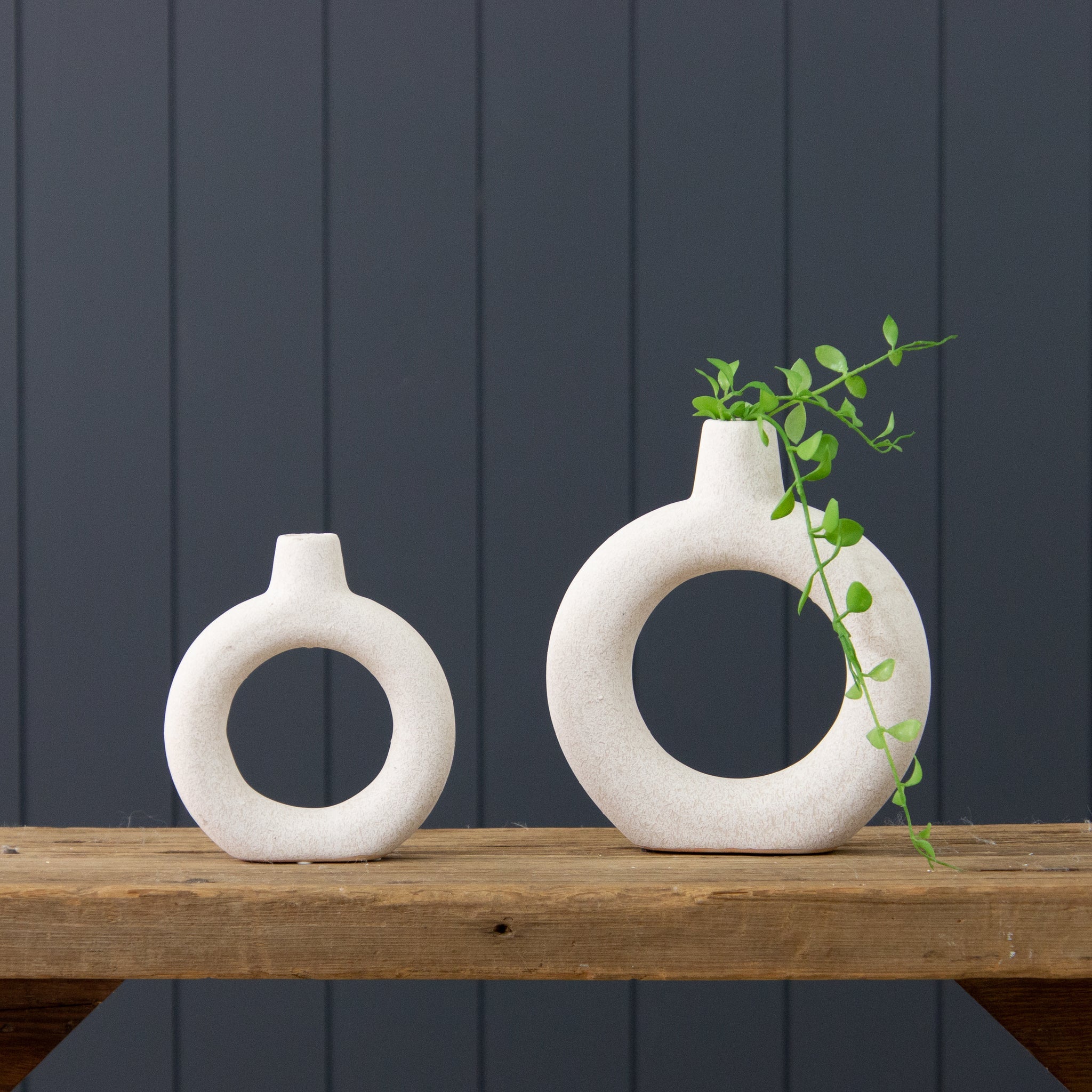 Textured  Donut Vases