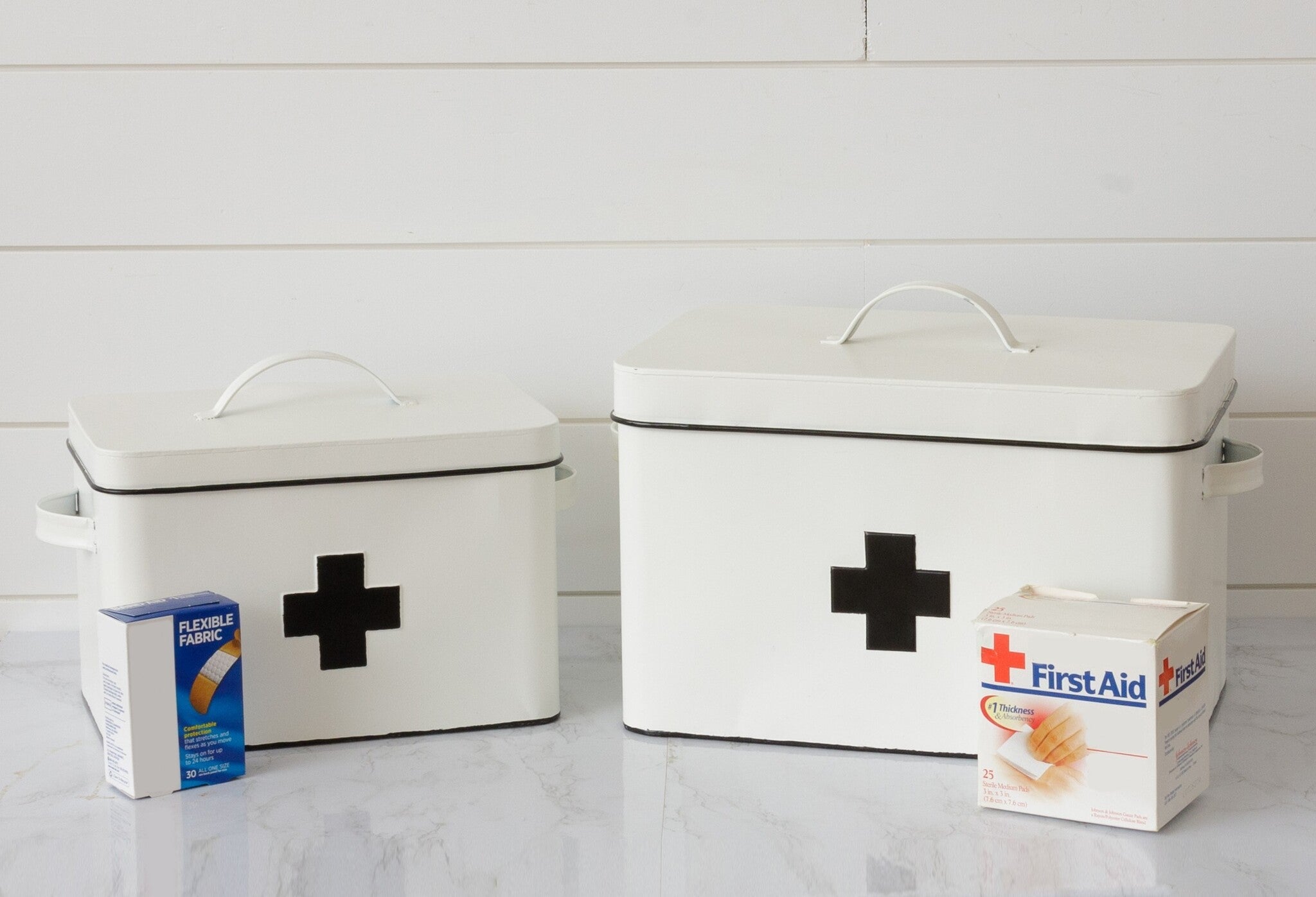 Swiss Cross Nesting Tins (S/2)