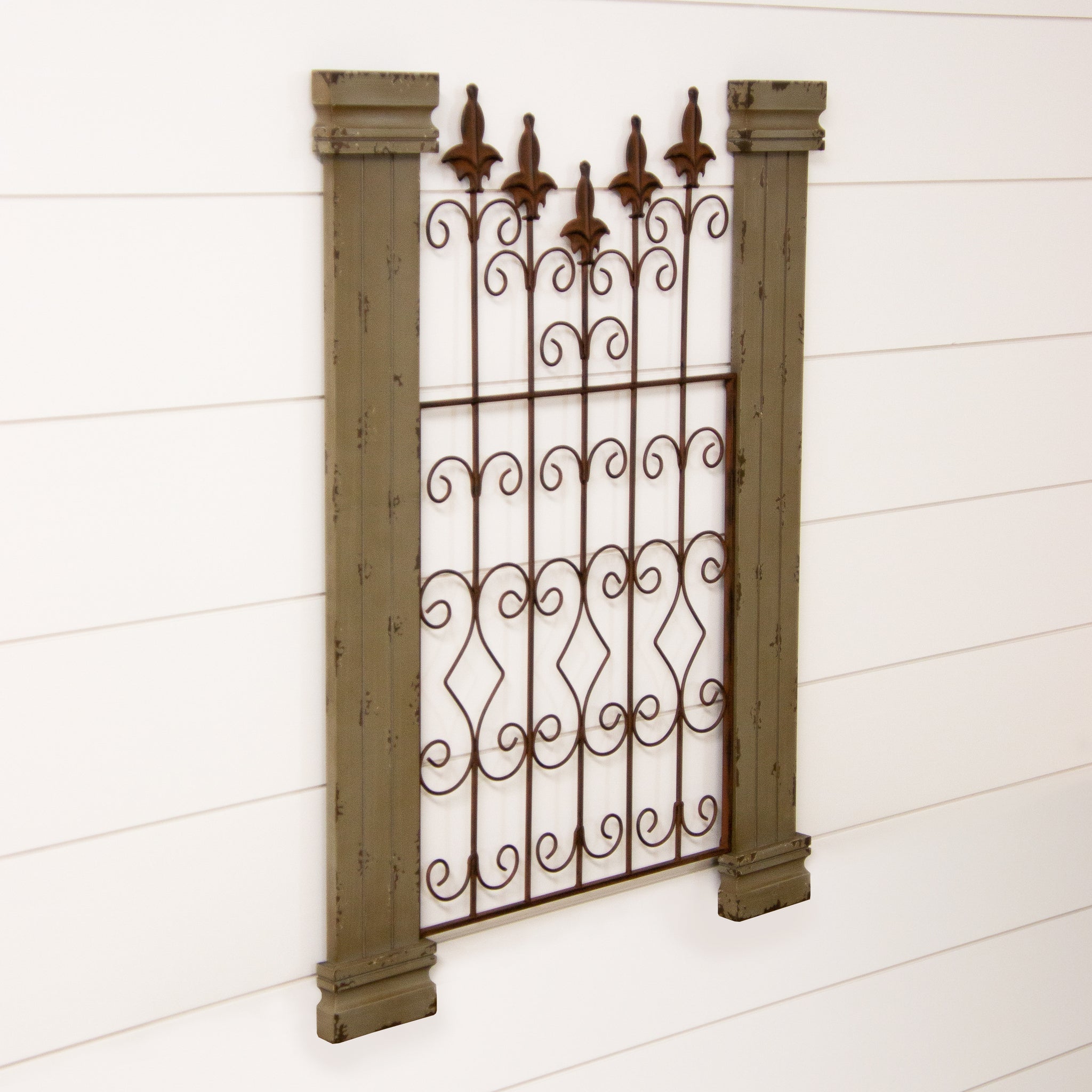Wall Gate Art, Wood And Metal