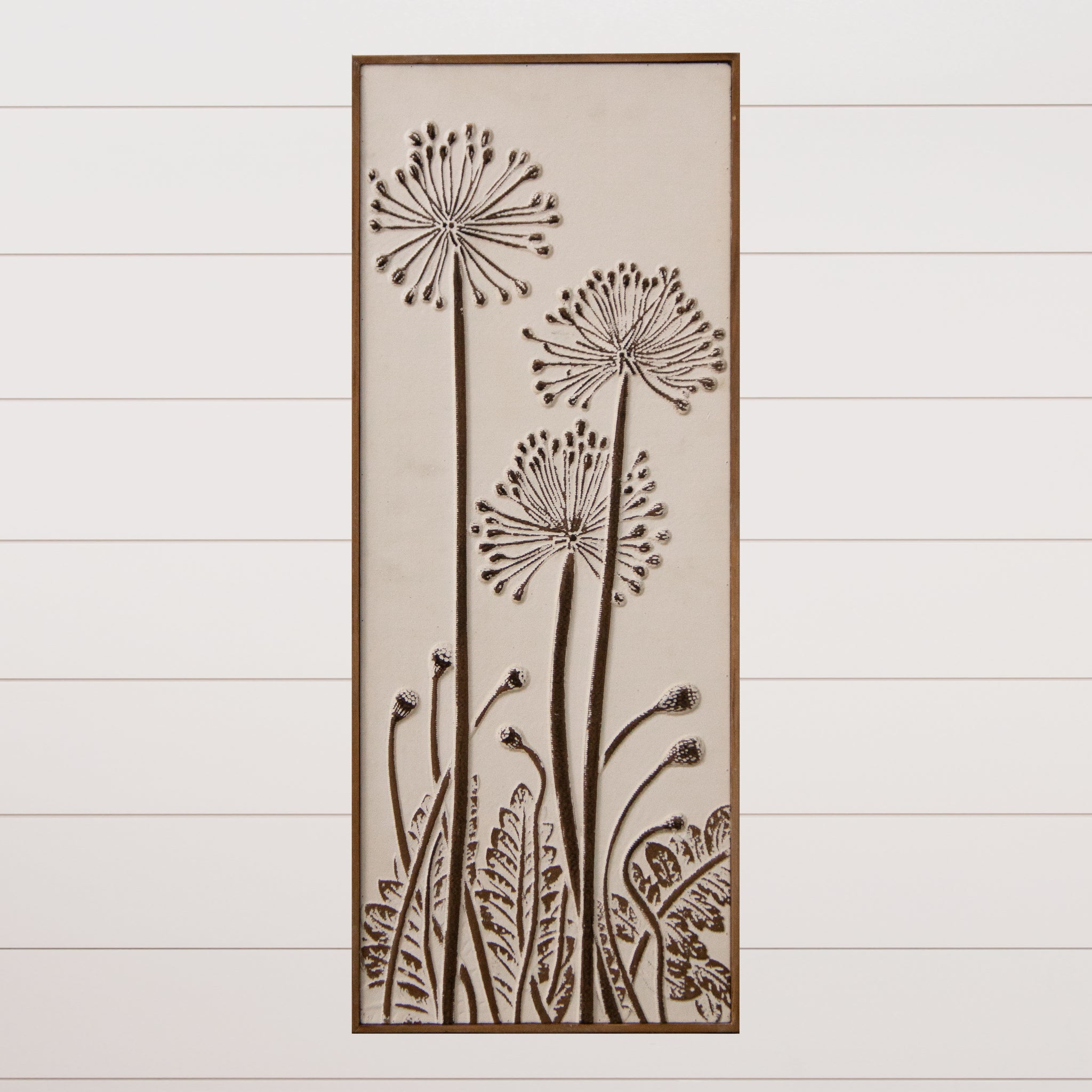Wall Art - Embossed Wild Flowers