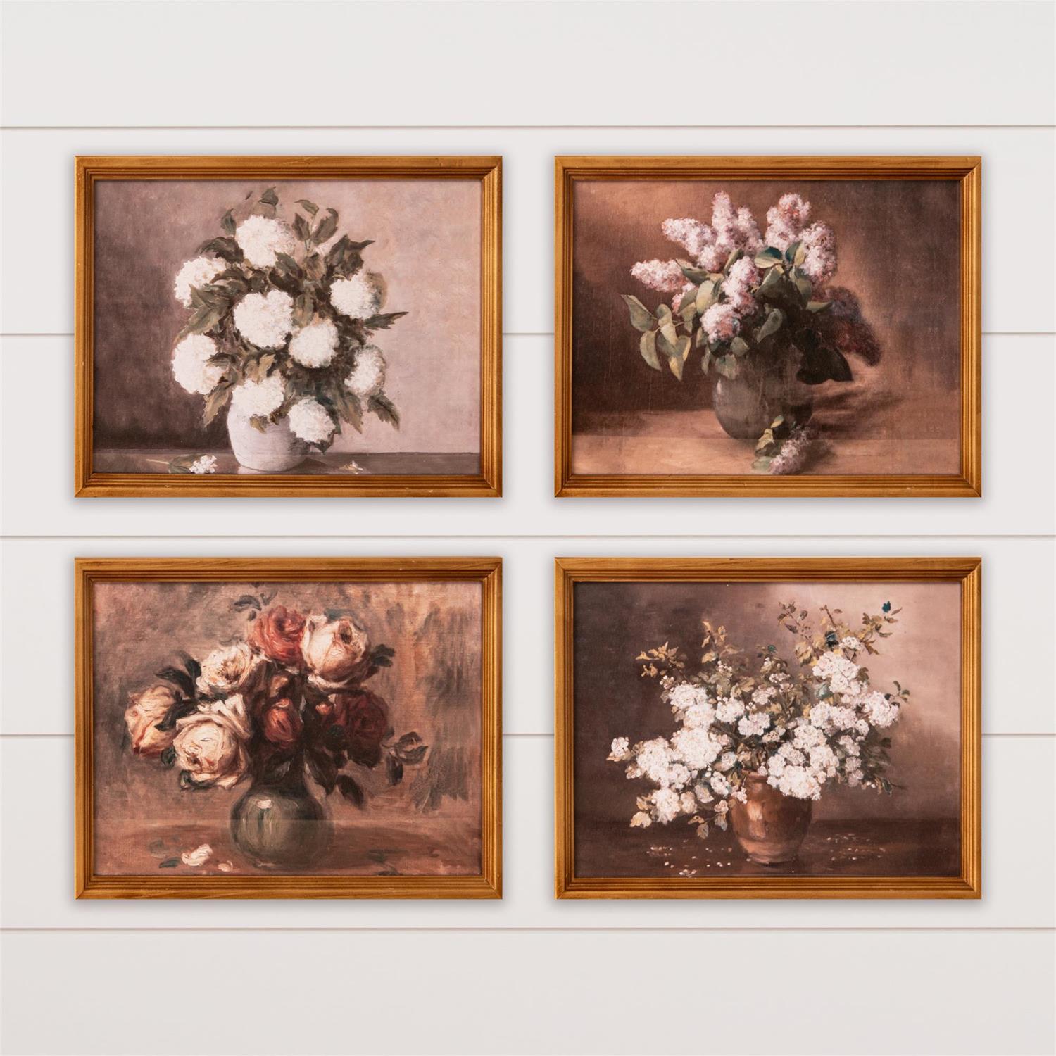 Antique Gold Framed Prints - Still Life Botanical