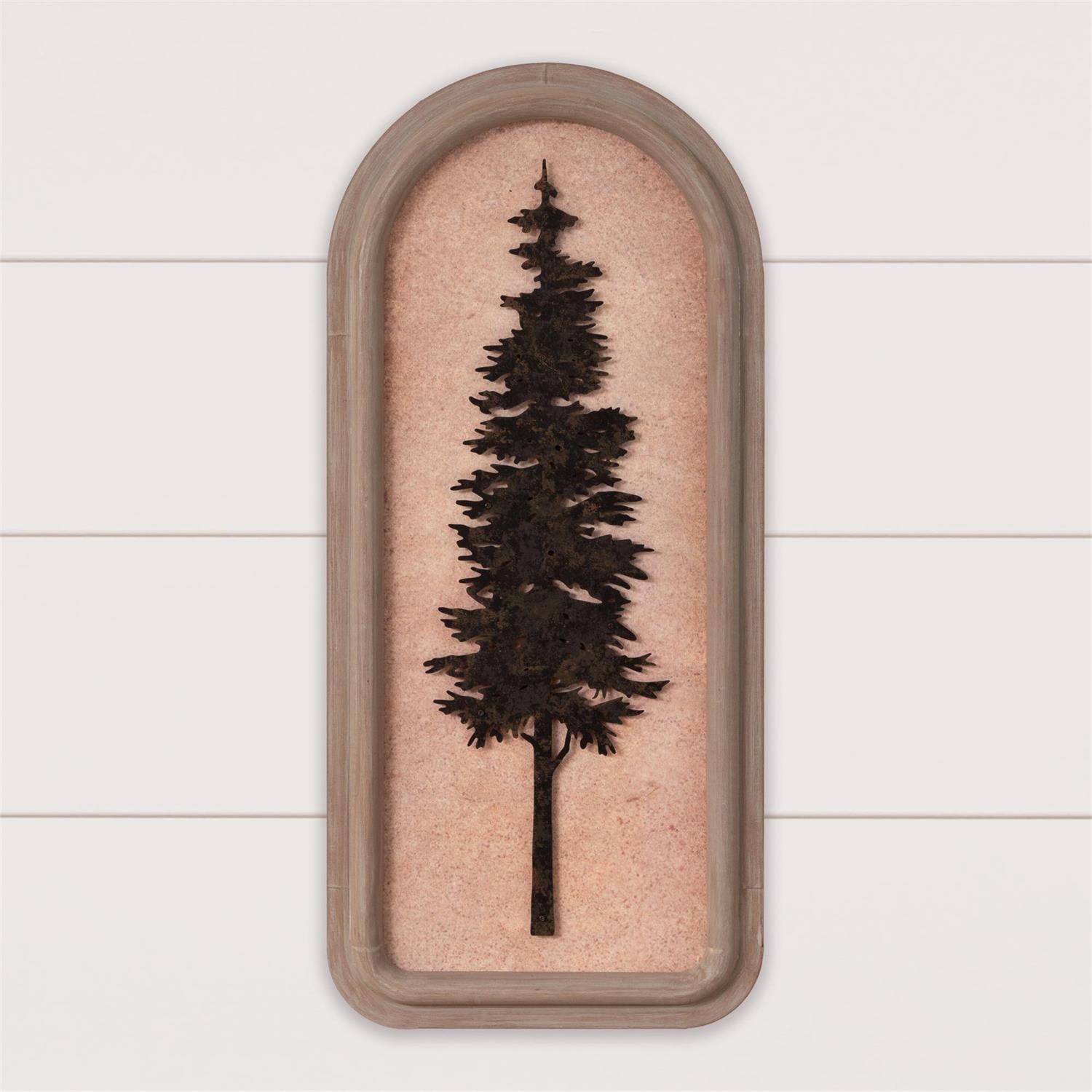Framed Print - Metal Silhouette Tree