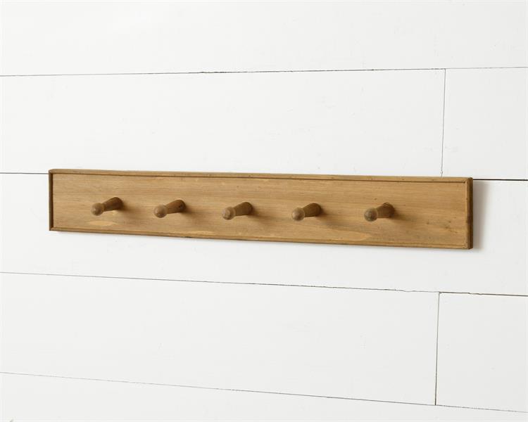 Primitive Wall Hanger w/ 5 Hooks