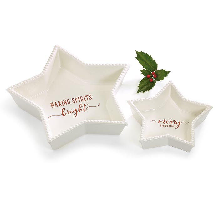 "Making Spirits Bright" Bakeware (S/2)