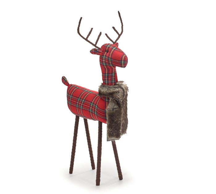 23" Tartan Plaid Reindeer