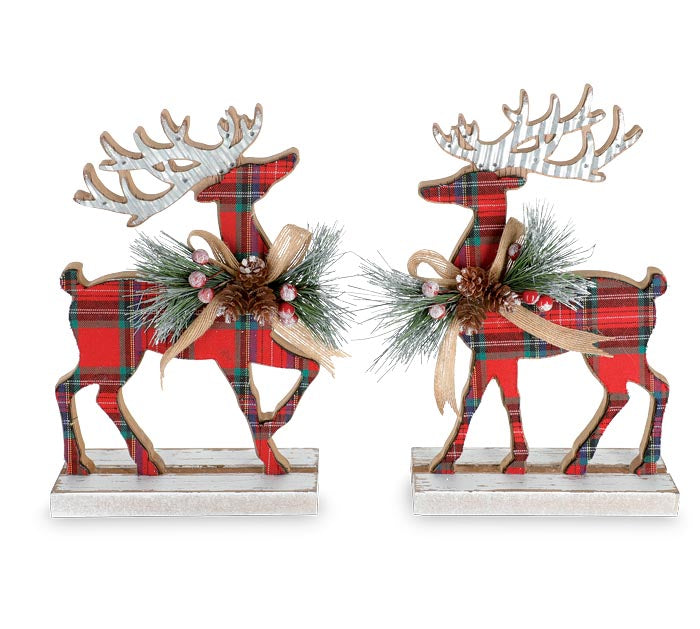 Small Tartan Standing Deer