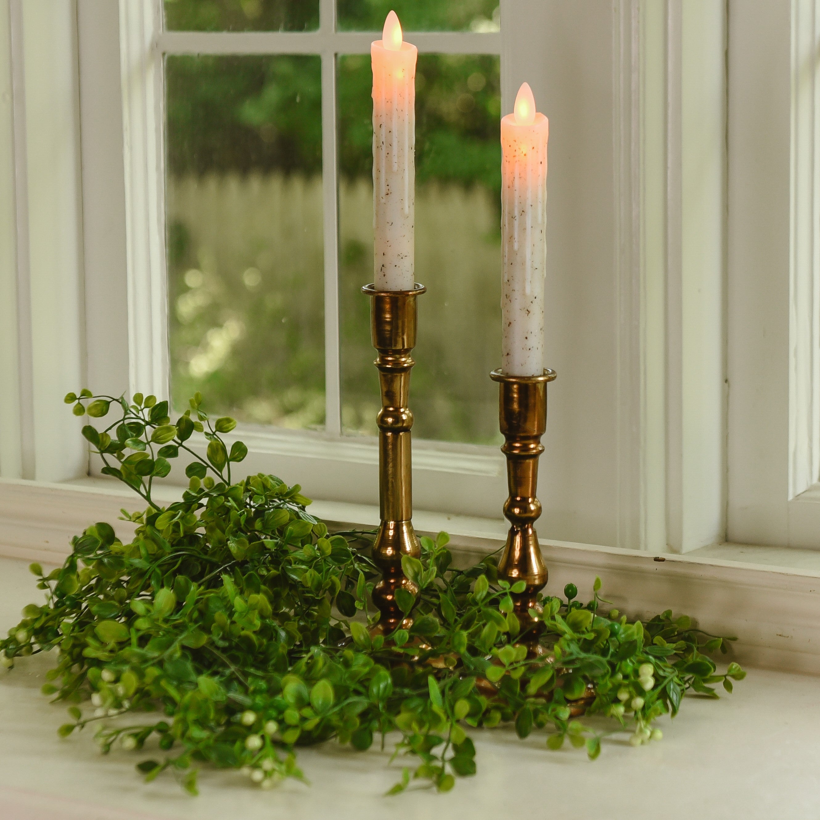 Antique Gold Taper Candle Holder