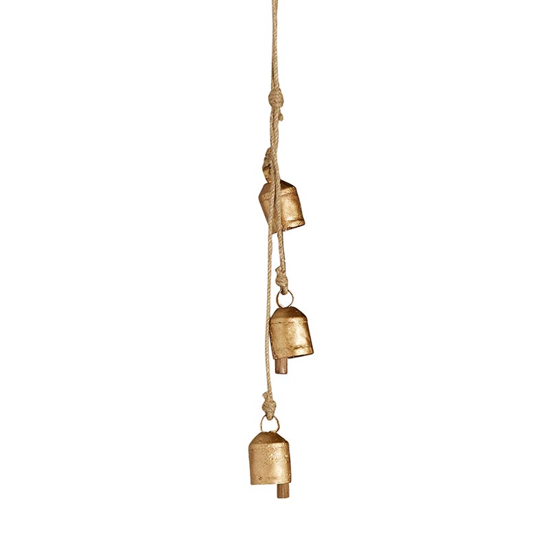 Vintage Metal Bell Cluster - 3 Bells