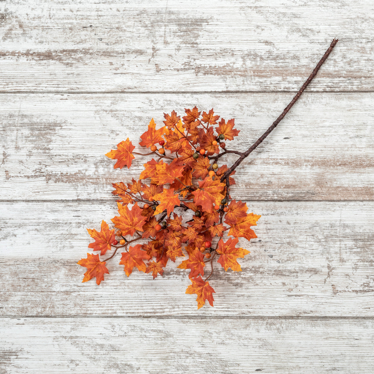 21" Maple Leaf Stem w/ Berries