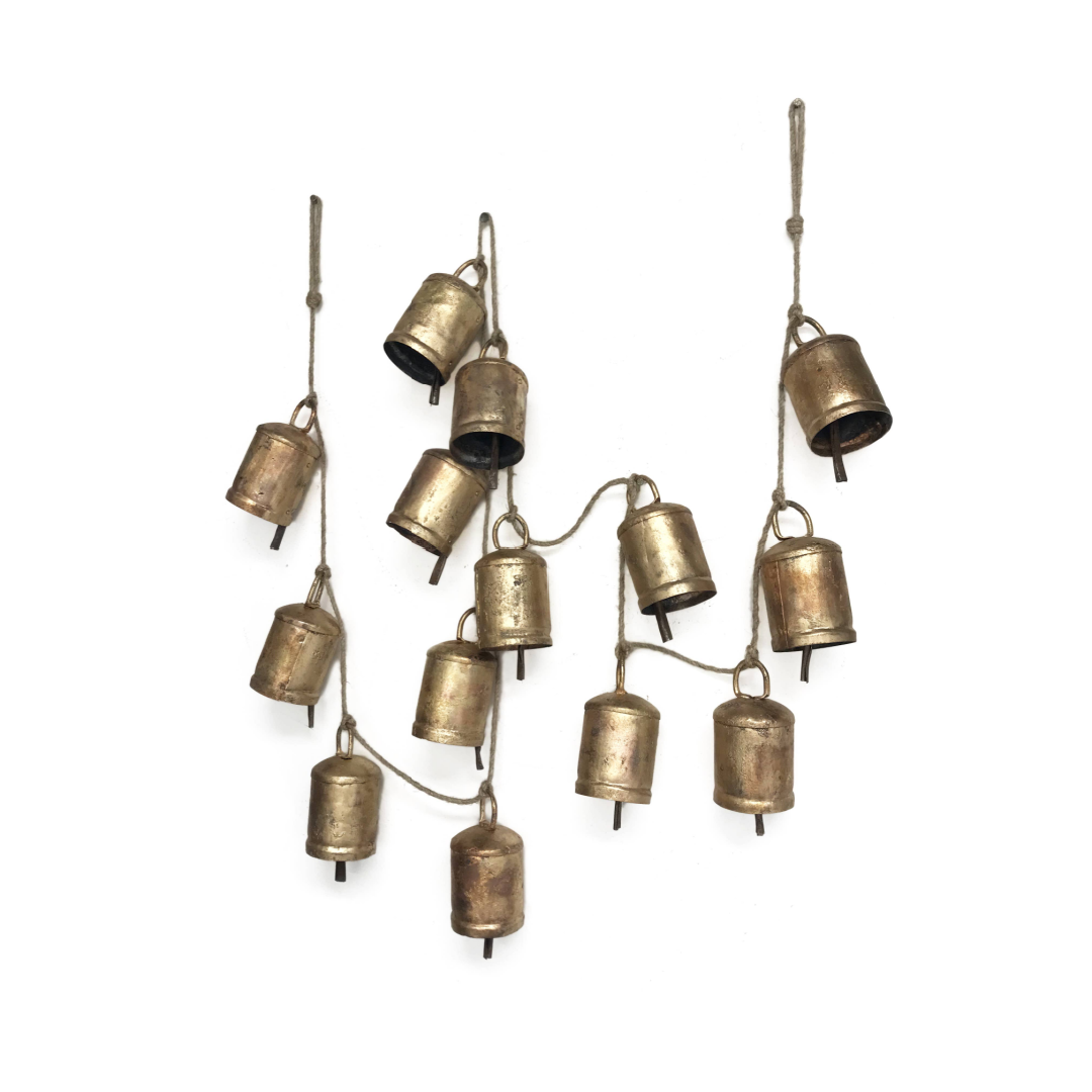Festival Bell Garland (Antique Gold)