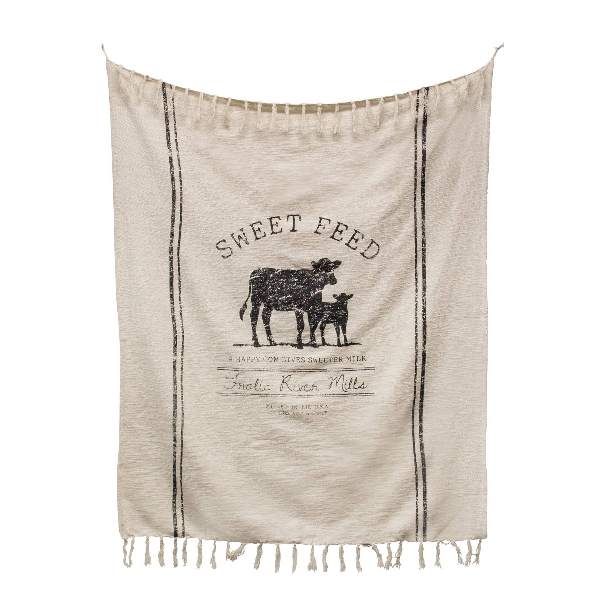"Sweet Feed" Farmhouse Throw