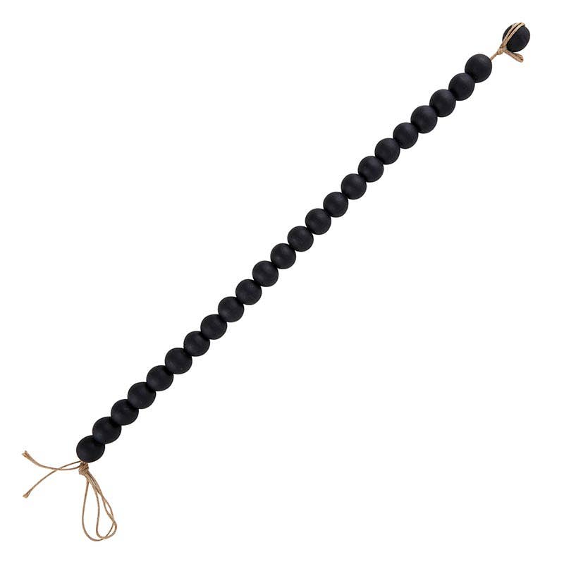 Black Glass Décor Beads