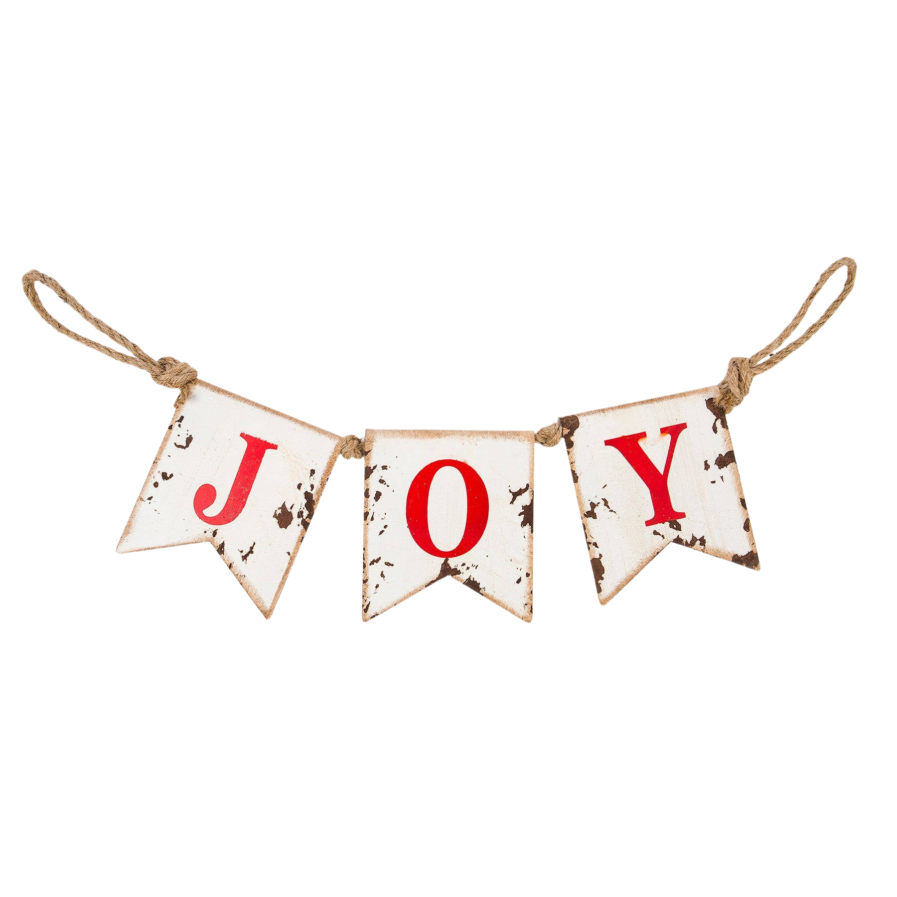 Antiqued Metal 'Joy" Garland