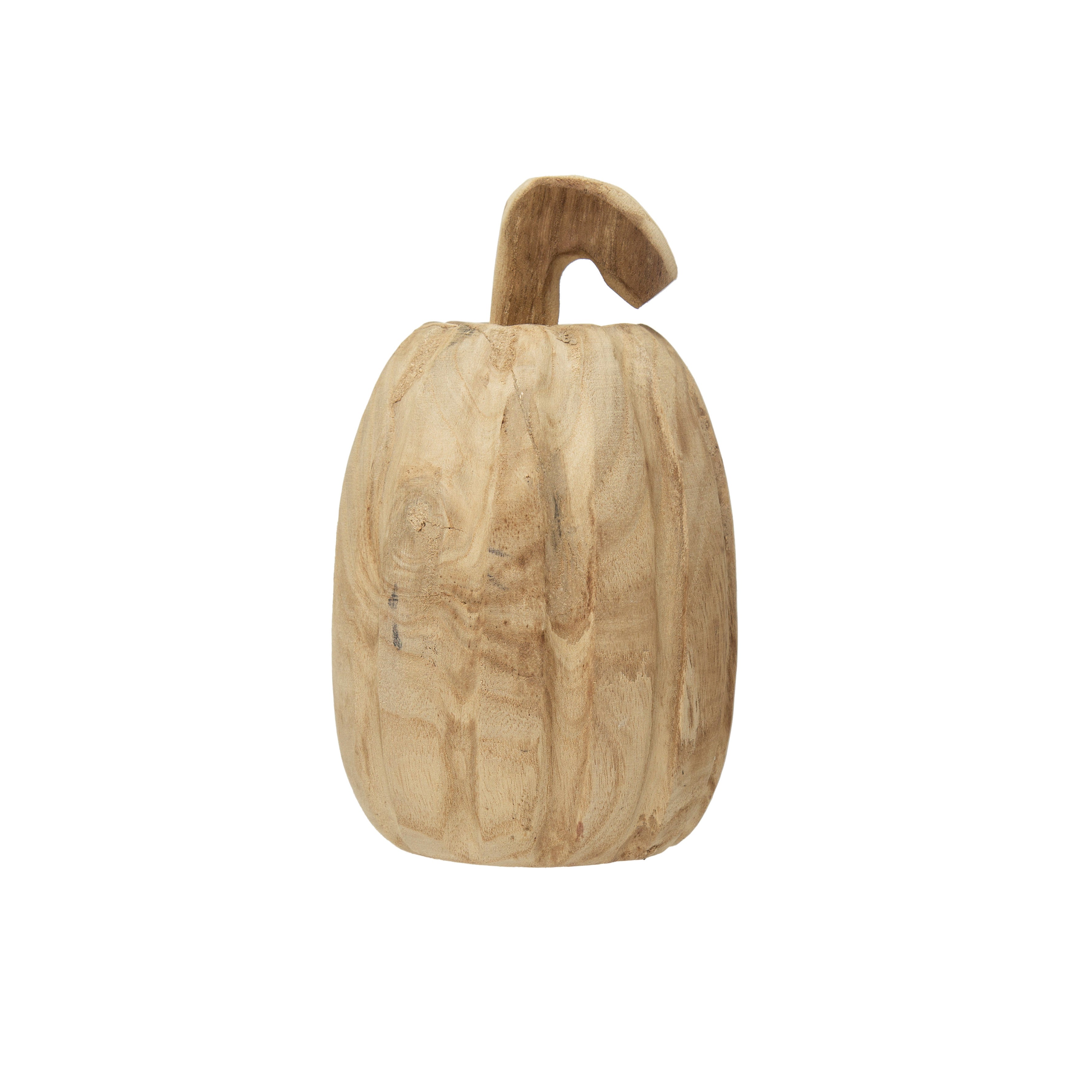Hand Carved Tall Pumpkin