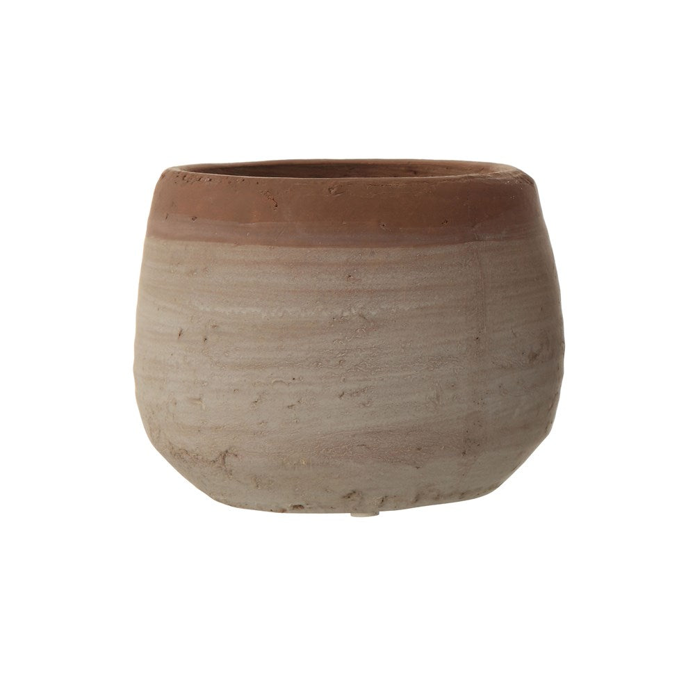 Whitewashed Terracotta Planter (S) (5637947752605)
