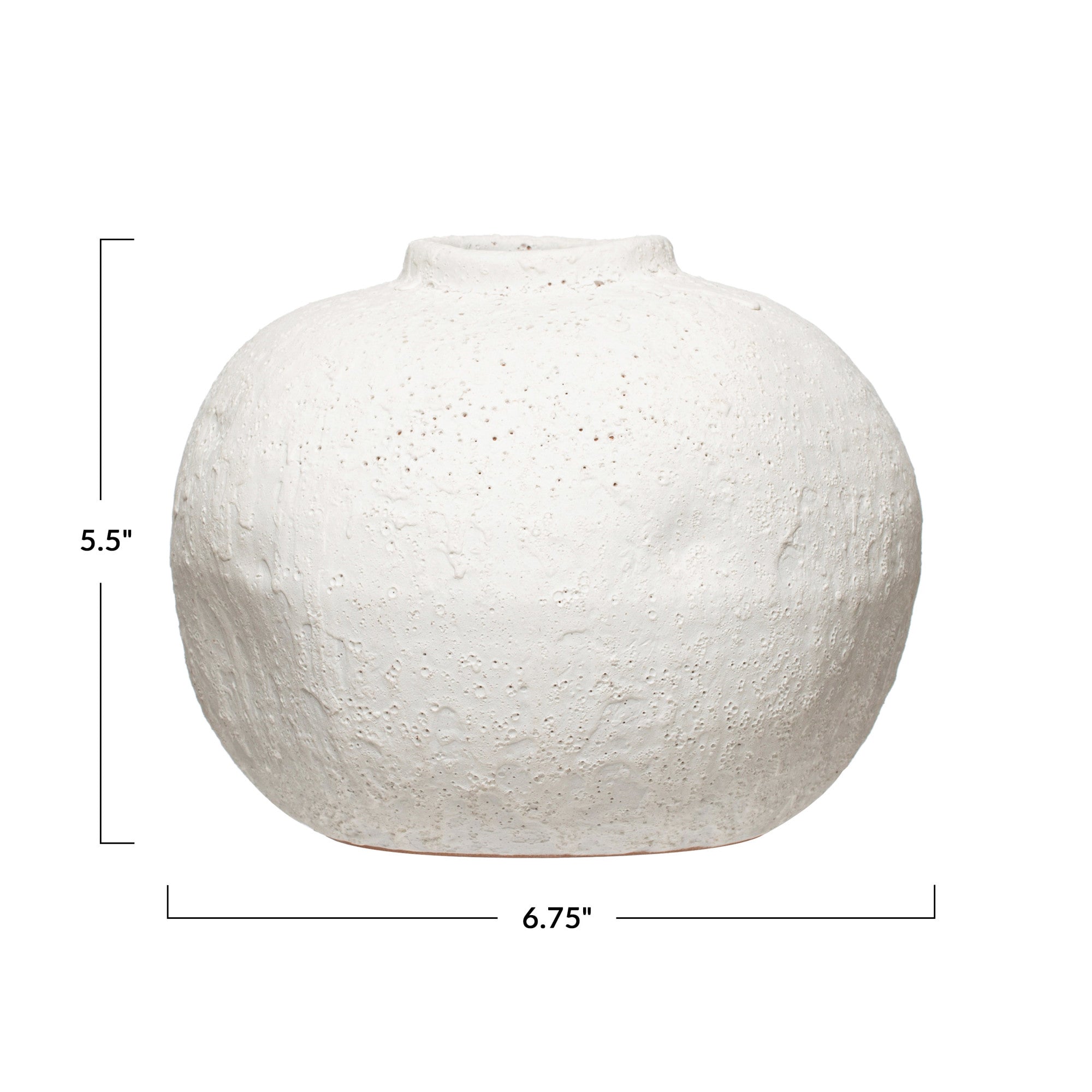 Terracotta Vase w/ Volcano Finish