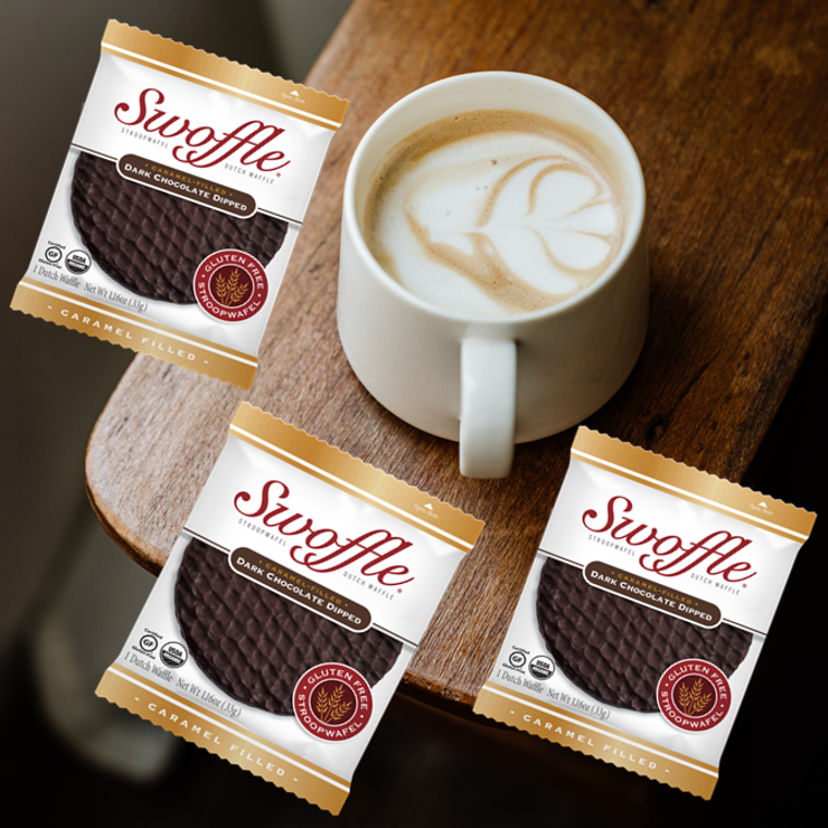 Swoffle Dark Chocolate Dipped