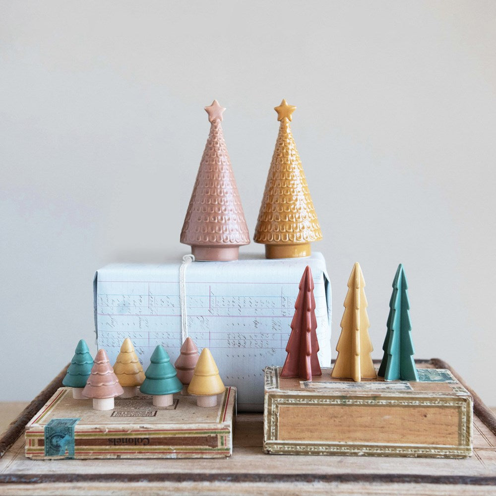 4.5" Stoneware Trees